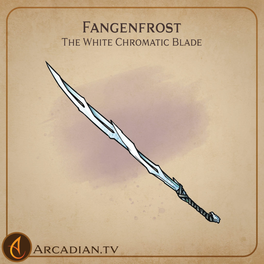 Fangenfrost the white Chromatic Blade card 1