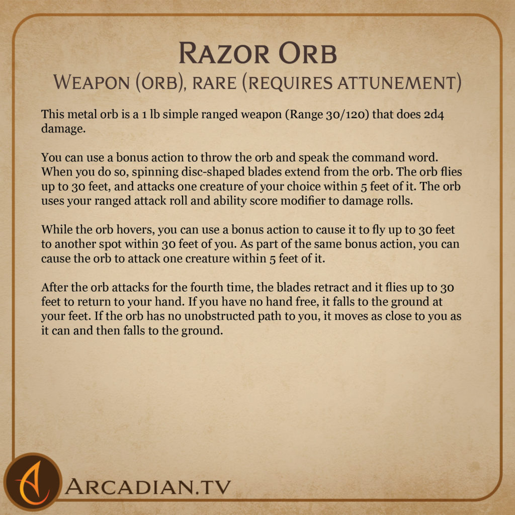 Razor Orb card 2