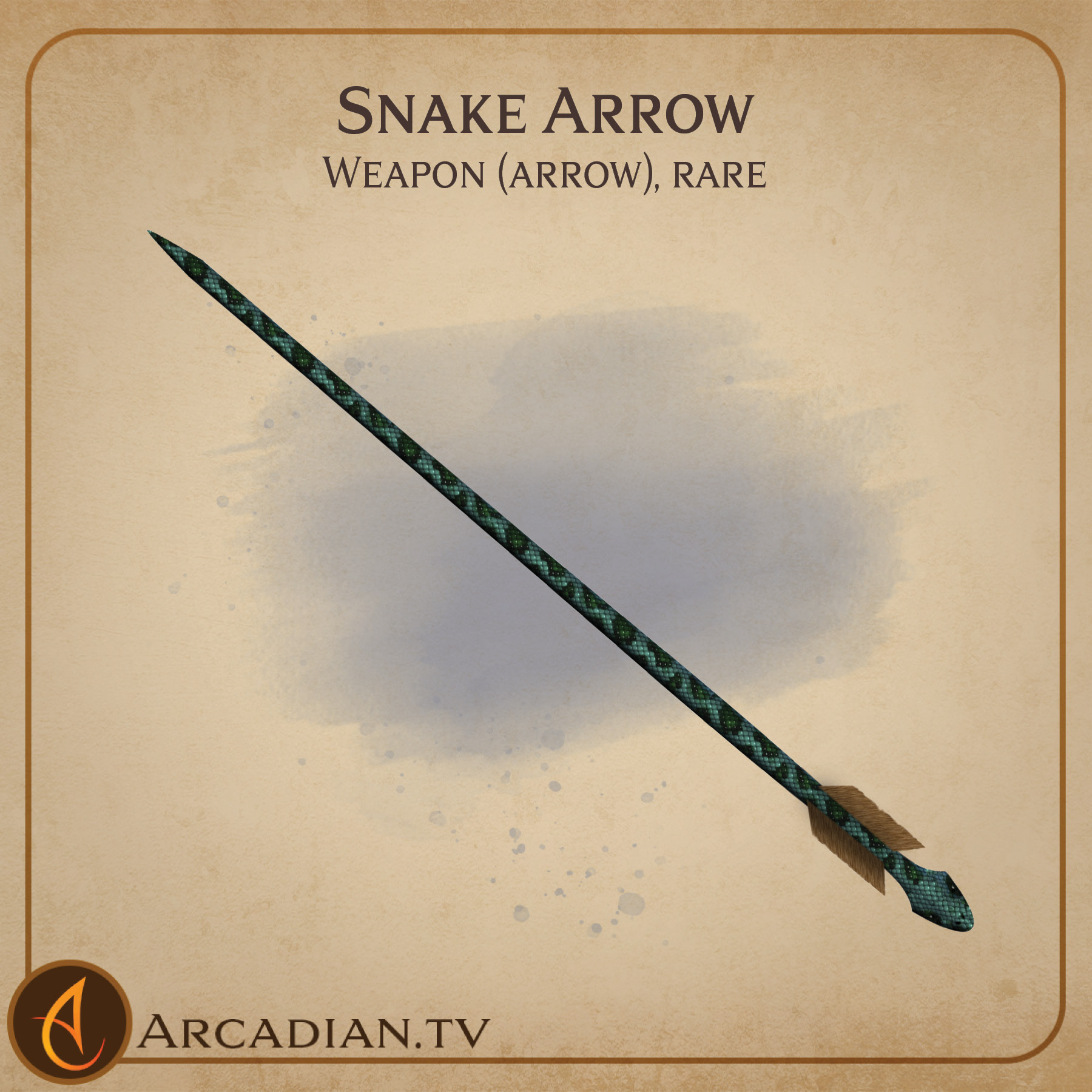 Snake Arrow new DnD magic item Arcadian Media