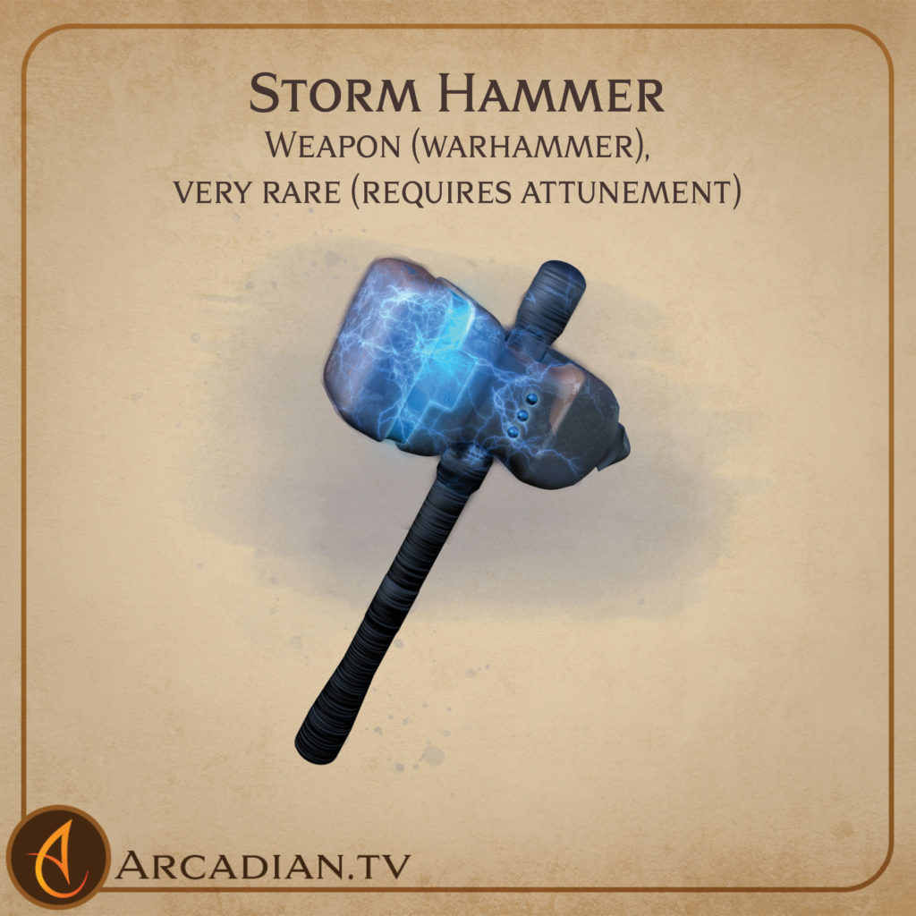 Storm Hammer – new DnD magic weapon - Arcadian Media