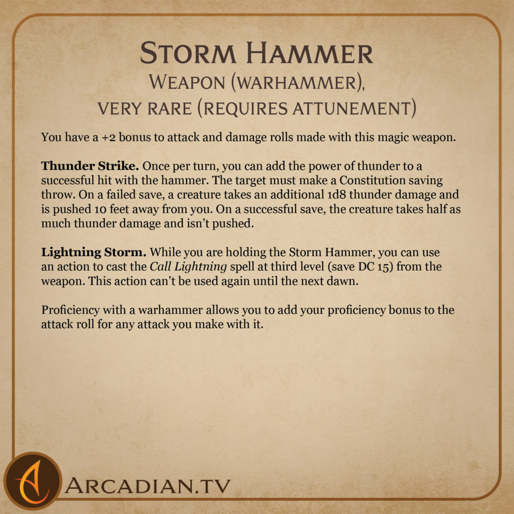 Storm Hammer card 2