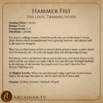 Hammer Fist – new DnD Transmutation spell - Arcadian Media
