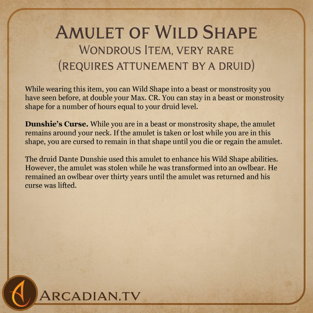 Amulet of Wild Shape card 2
