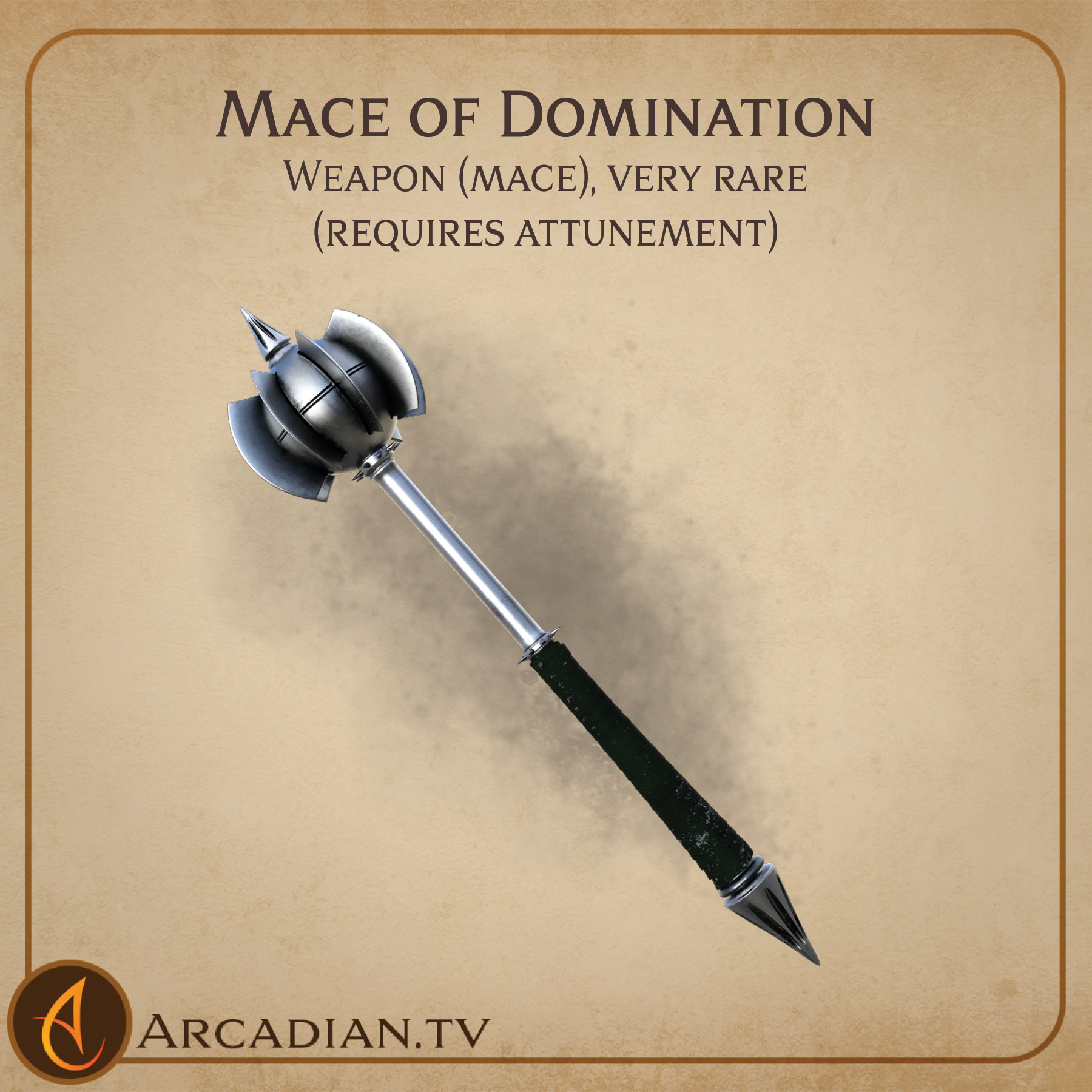 Mace of Domination new DnD magic item Arcadian Media