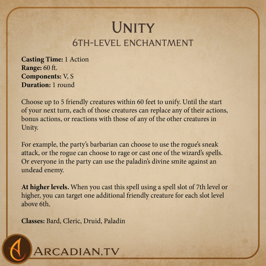 Unity spell card 2