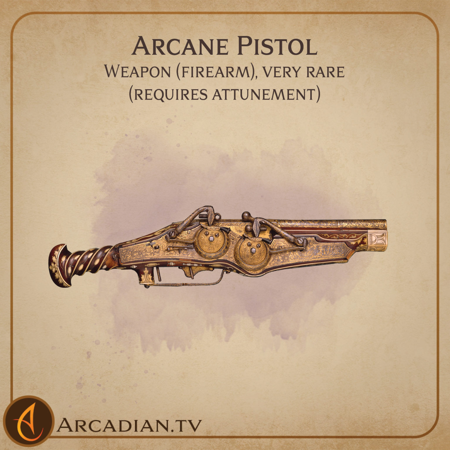 Arcane Pistol – new DnD magic firearm - Arcadian Media