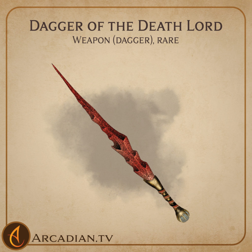 Dagger of the Death Lord card 1