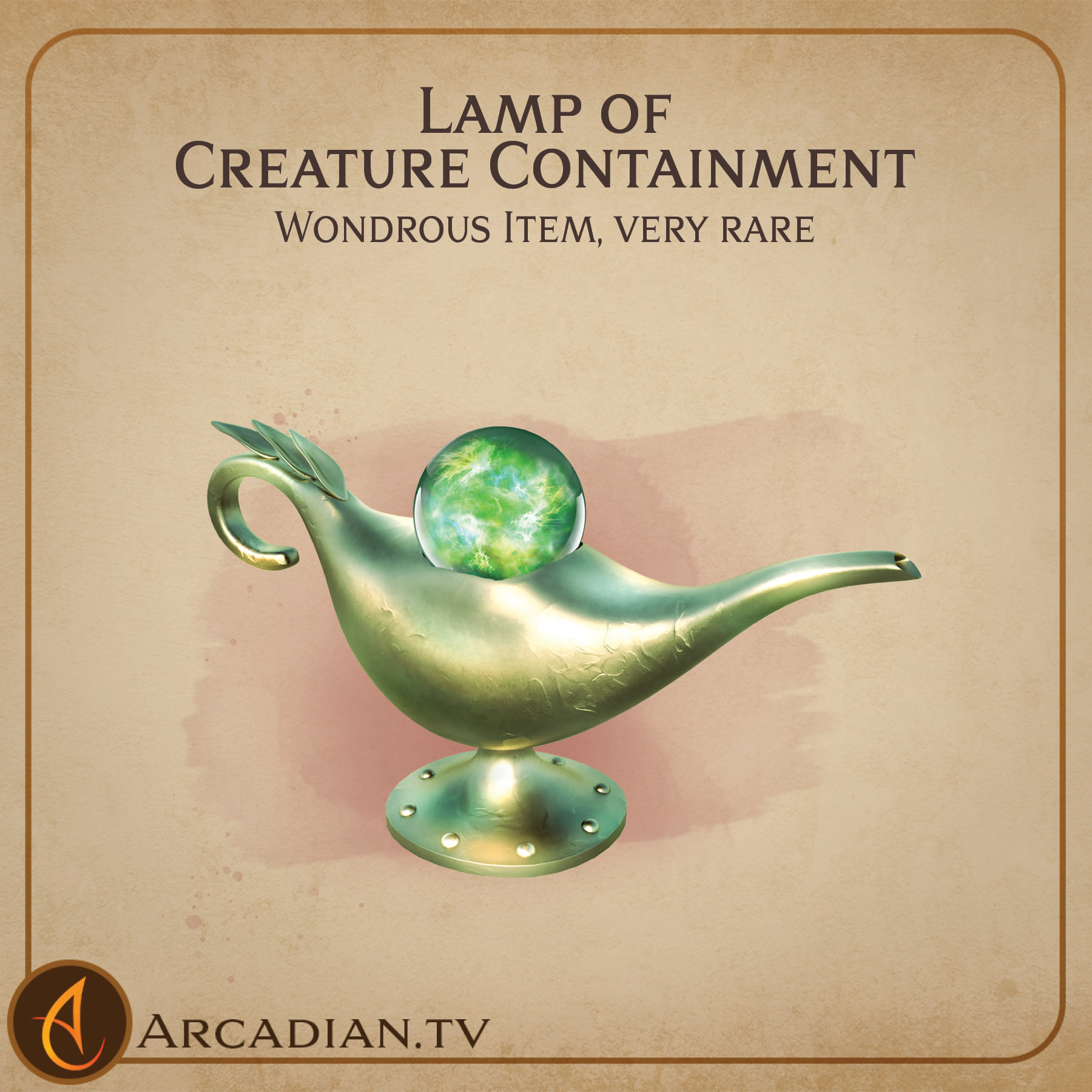 Lamp of Creature Containment – new magic item for DnD