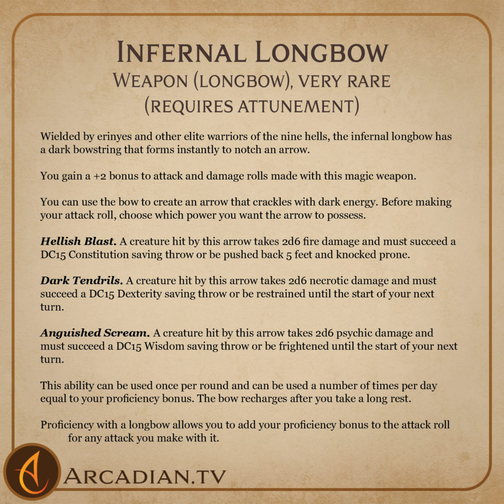 Infernal Longbow card 2