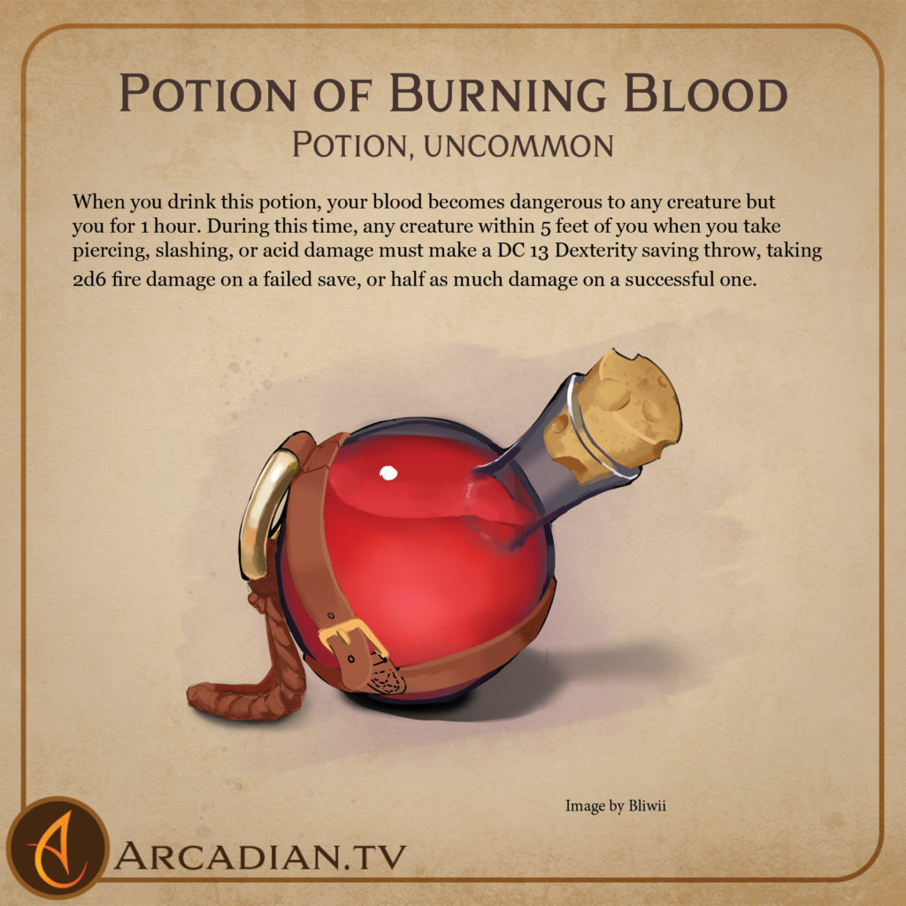 Potion of Burning Blood card 2