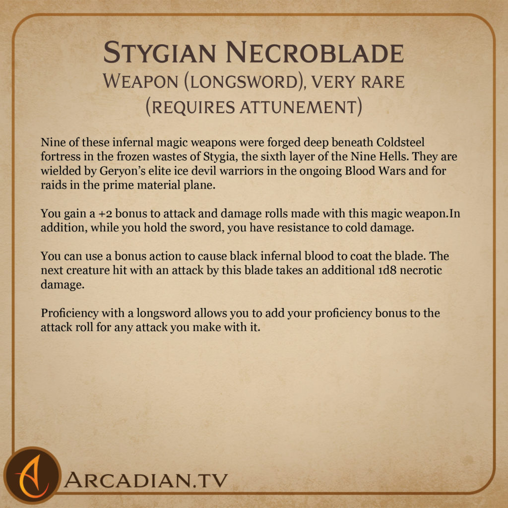 Stygian Necroblade card 2