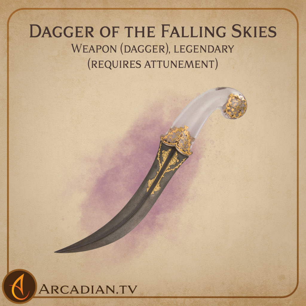 Dagger of the Falling Skies card 1