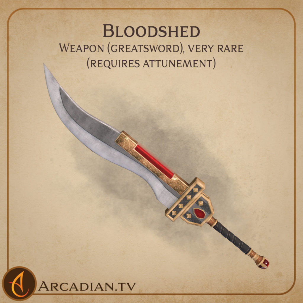 Bloodshed greatsword card 1