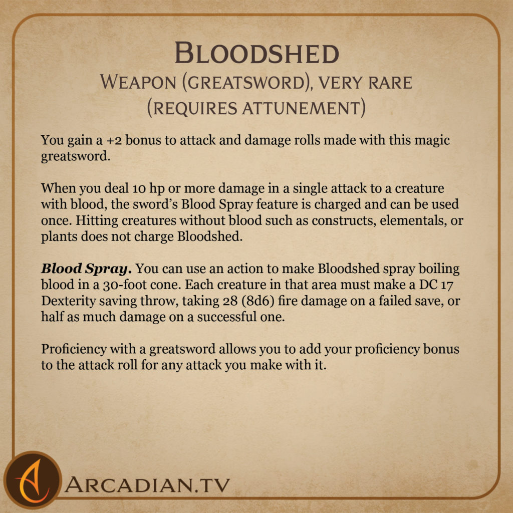 Bloodshed greatsword card 2