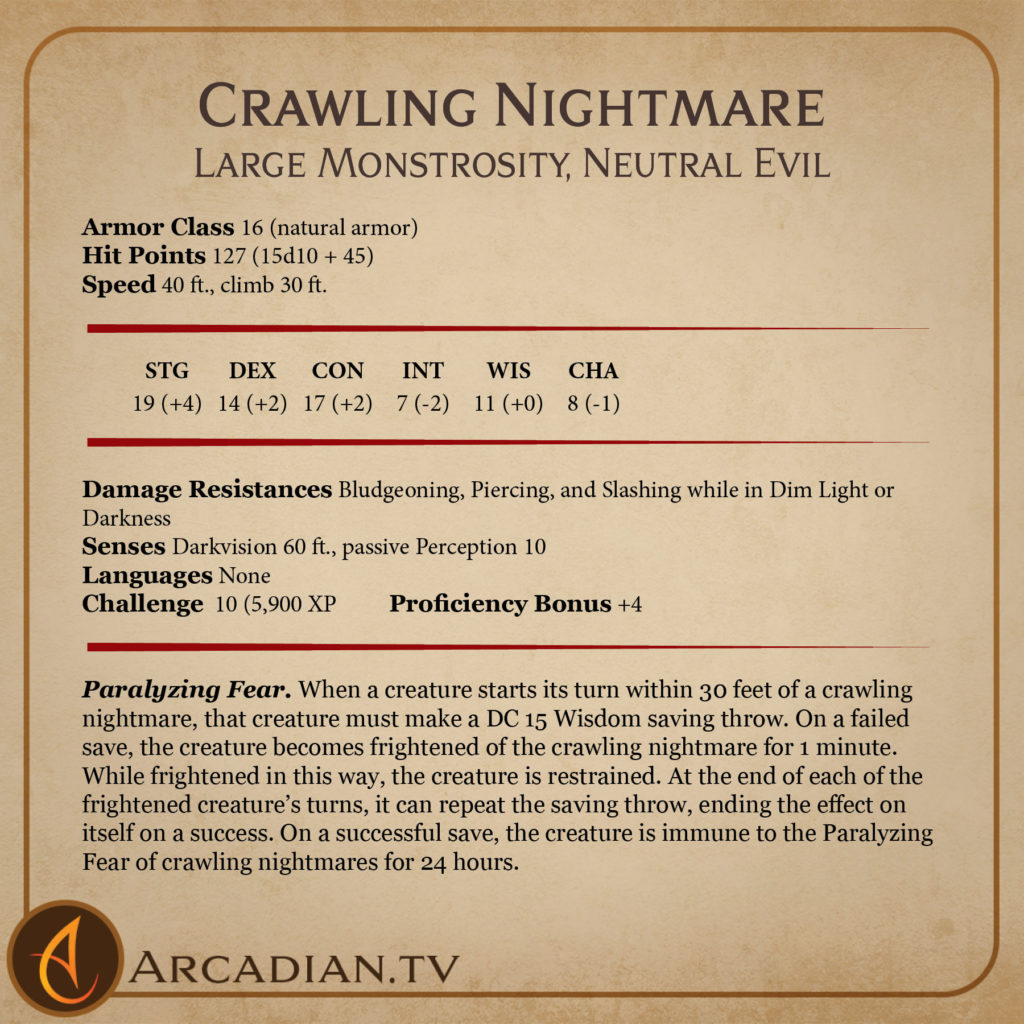 Crawling Nightmare card 2