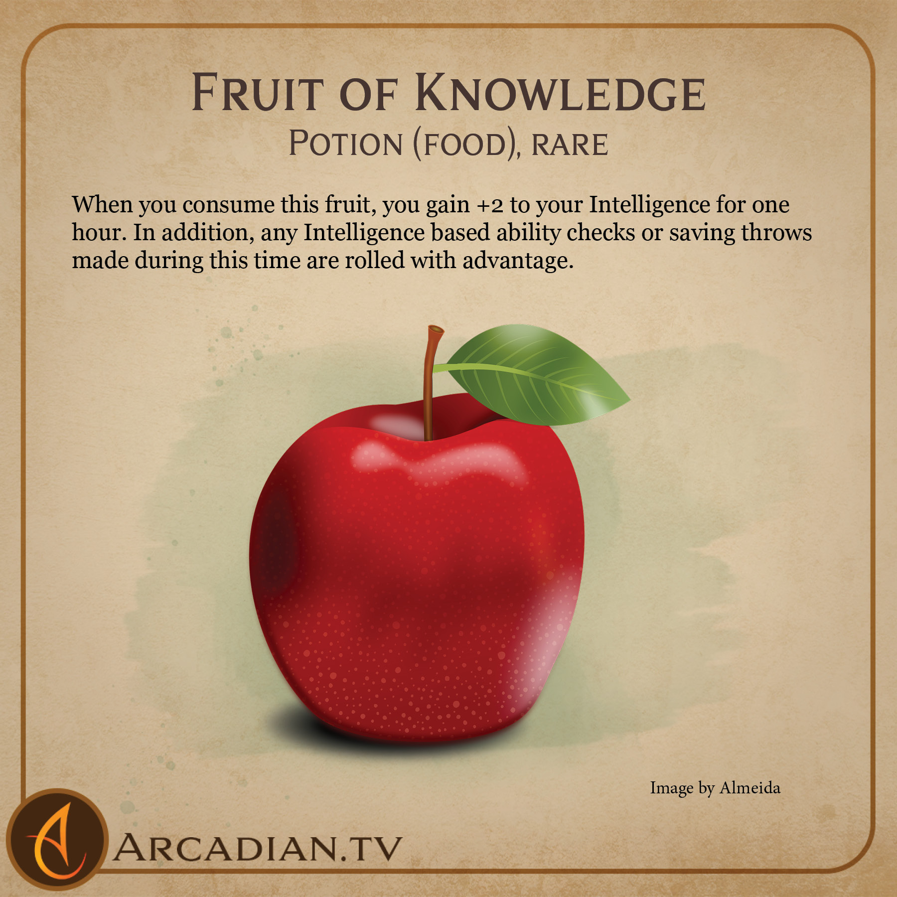 Fruit of Knowledge – new DnD magic food - Arcadian Media