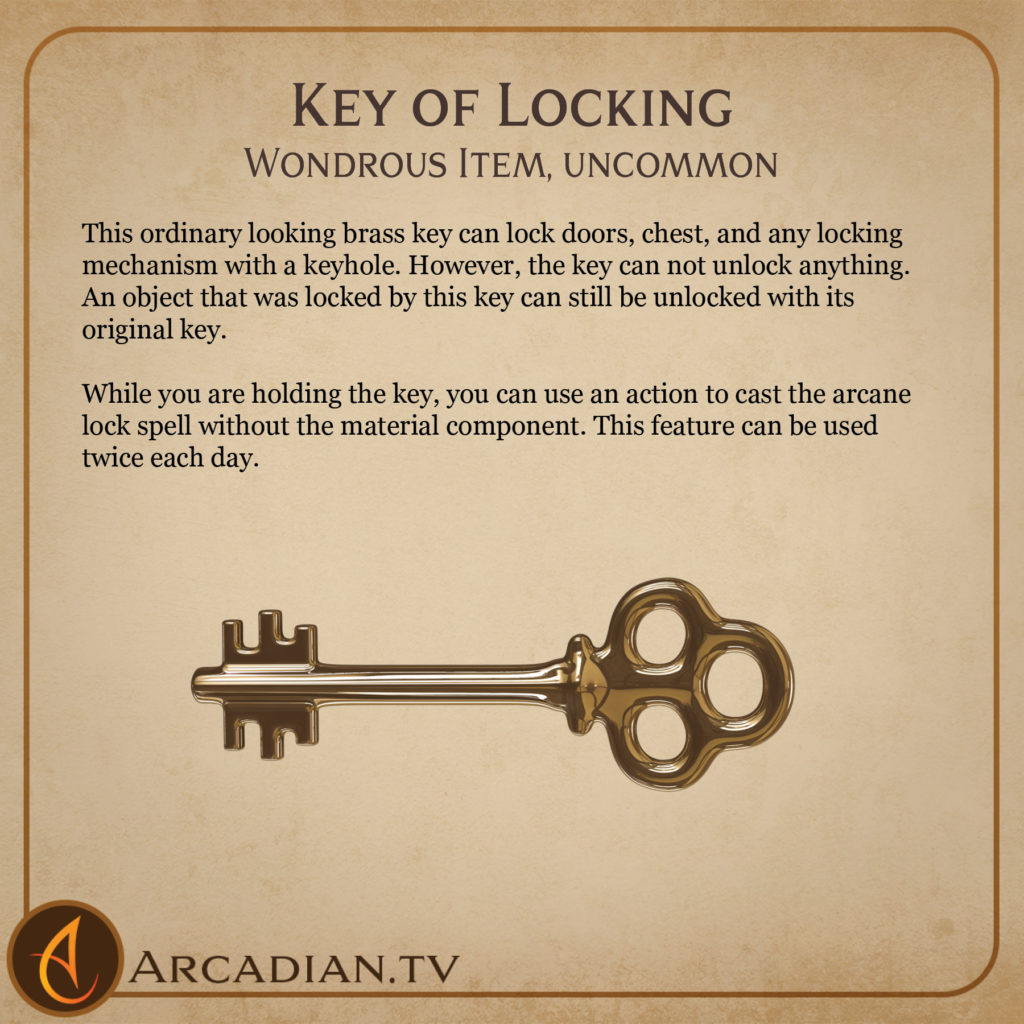 Key of Locking card 2