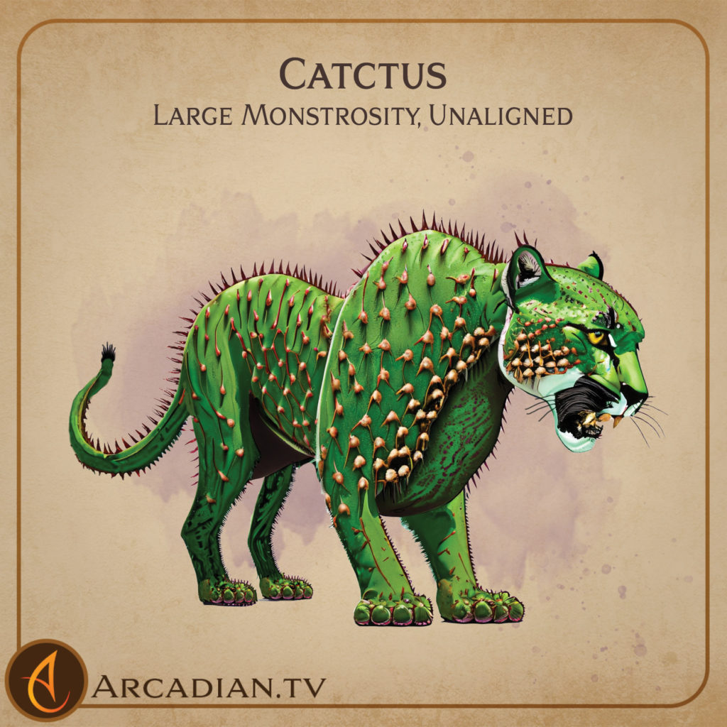 Catctus new Dungeons and Dragons monster Arcadian Media