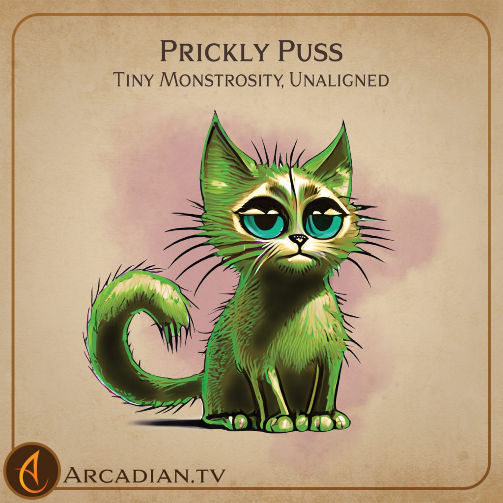 Prickly Puss monster card 1