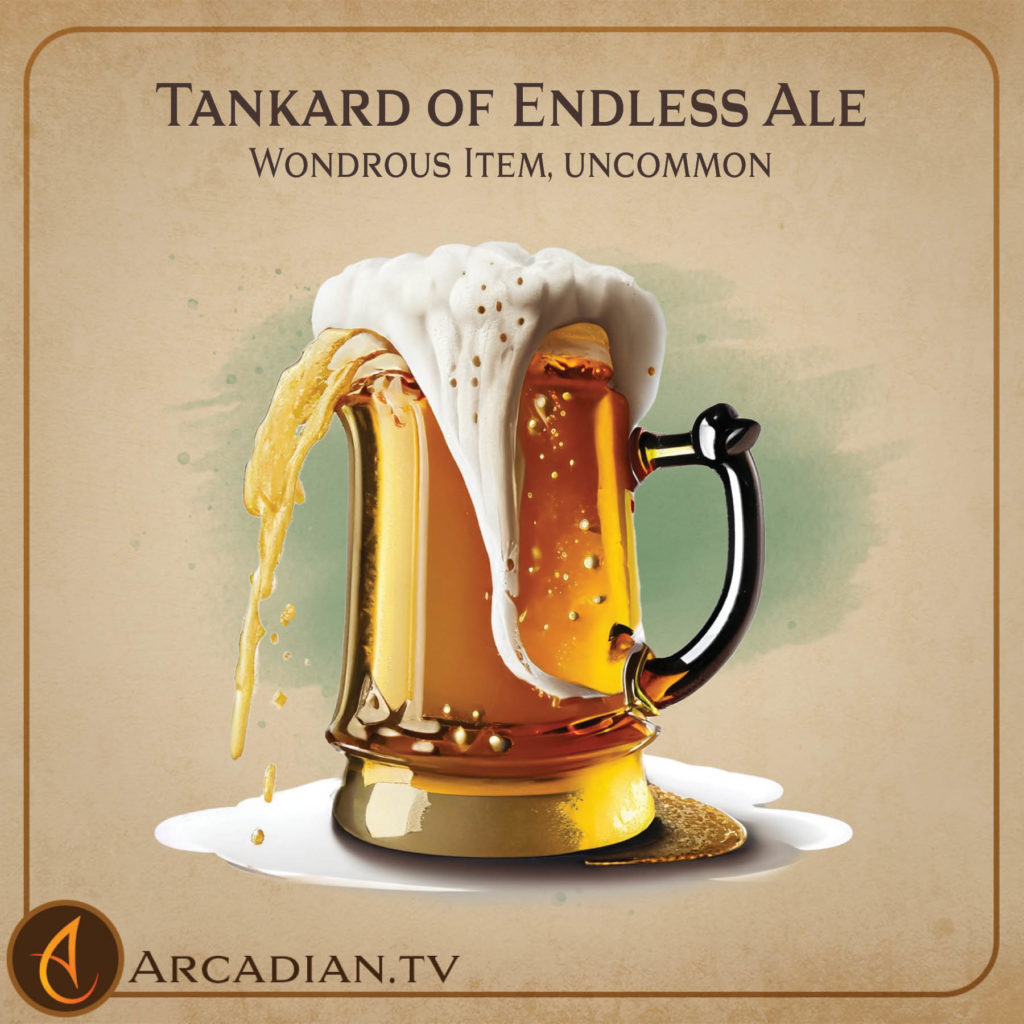 Tankard of Endless Ale magic item card 1