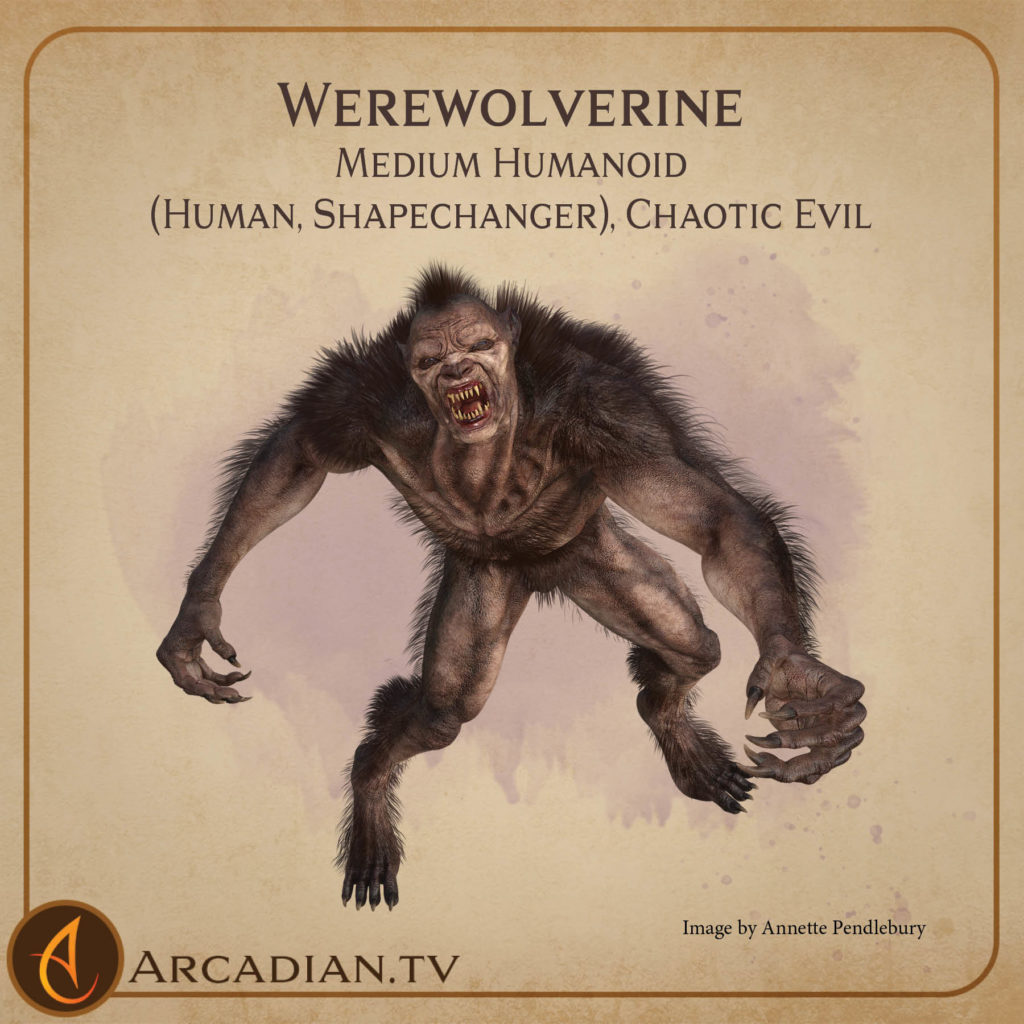 Werewolverine monster card 1