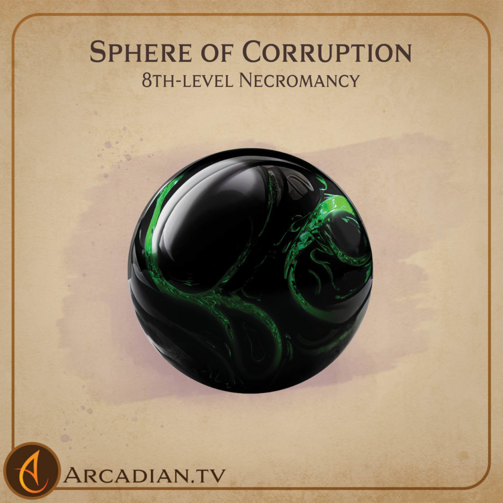 Sphere of Corruption spell card 1