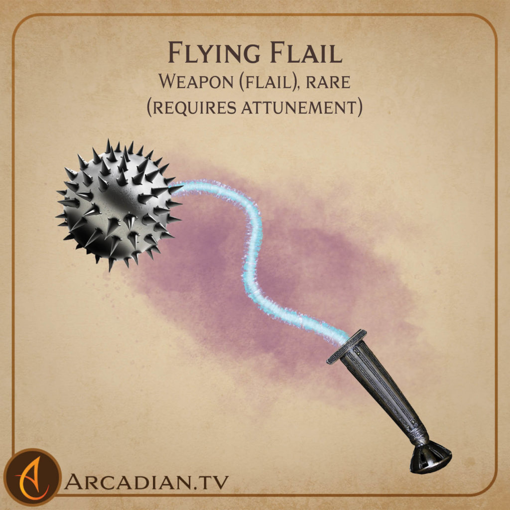 Flying Flail magic item card 1
