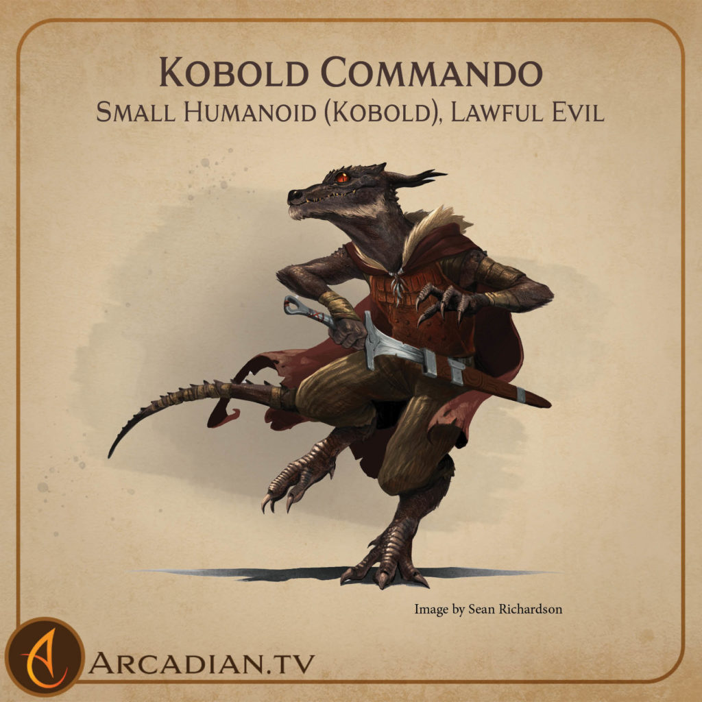 Kobold Commando monster card 1
