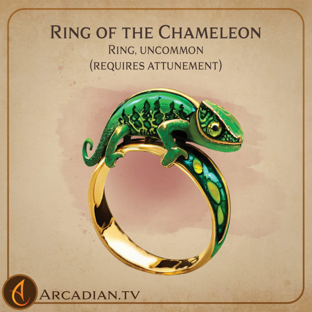 Ring of the Chameleon magic item card 1
