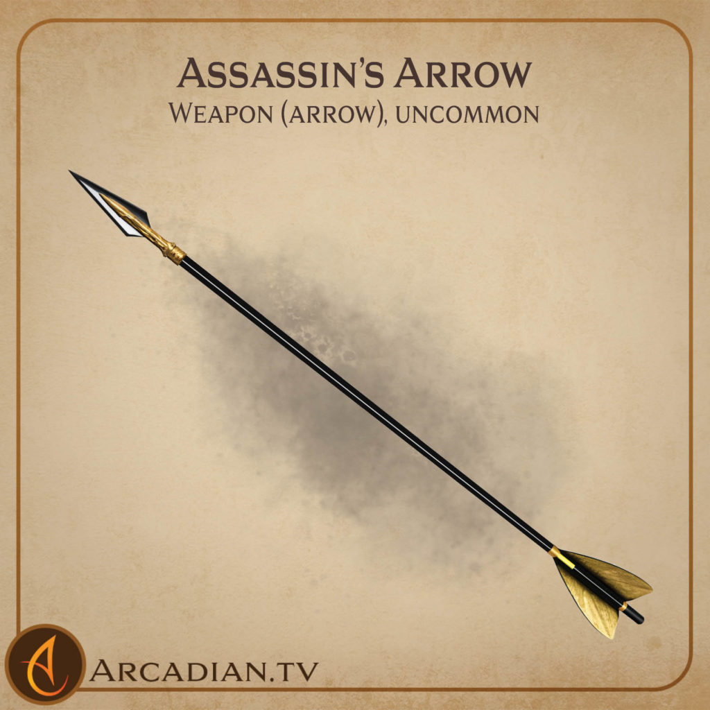 Assassin’s Arrow magic item card 1