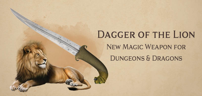 Dagger of the Lion magic item for Dungeons and Dragons