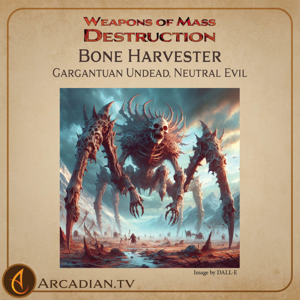 Bone Harvester monster card 1