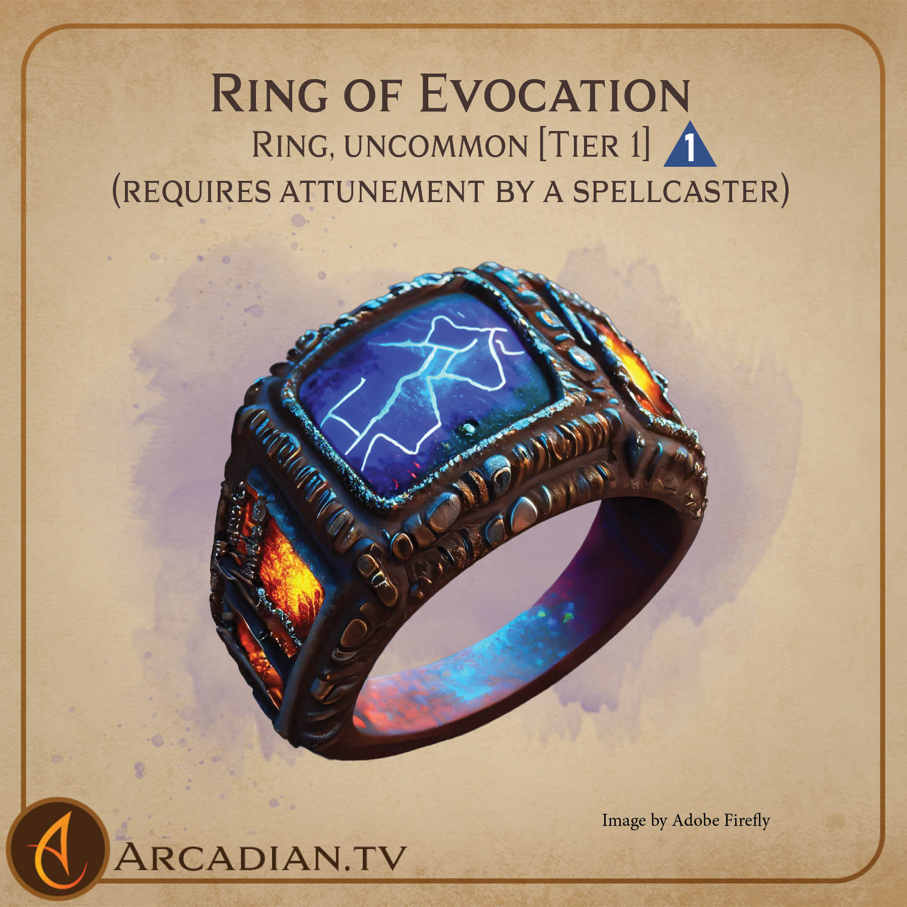 Ring of Evocation – new magic item for DnD - Arcadian Media