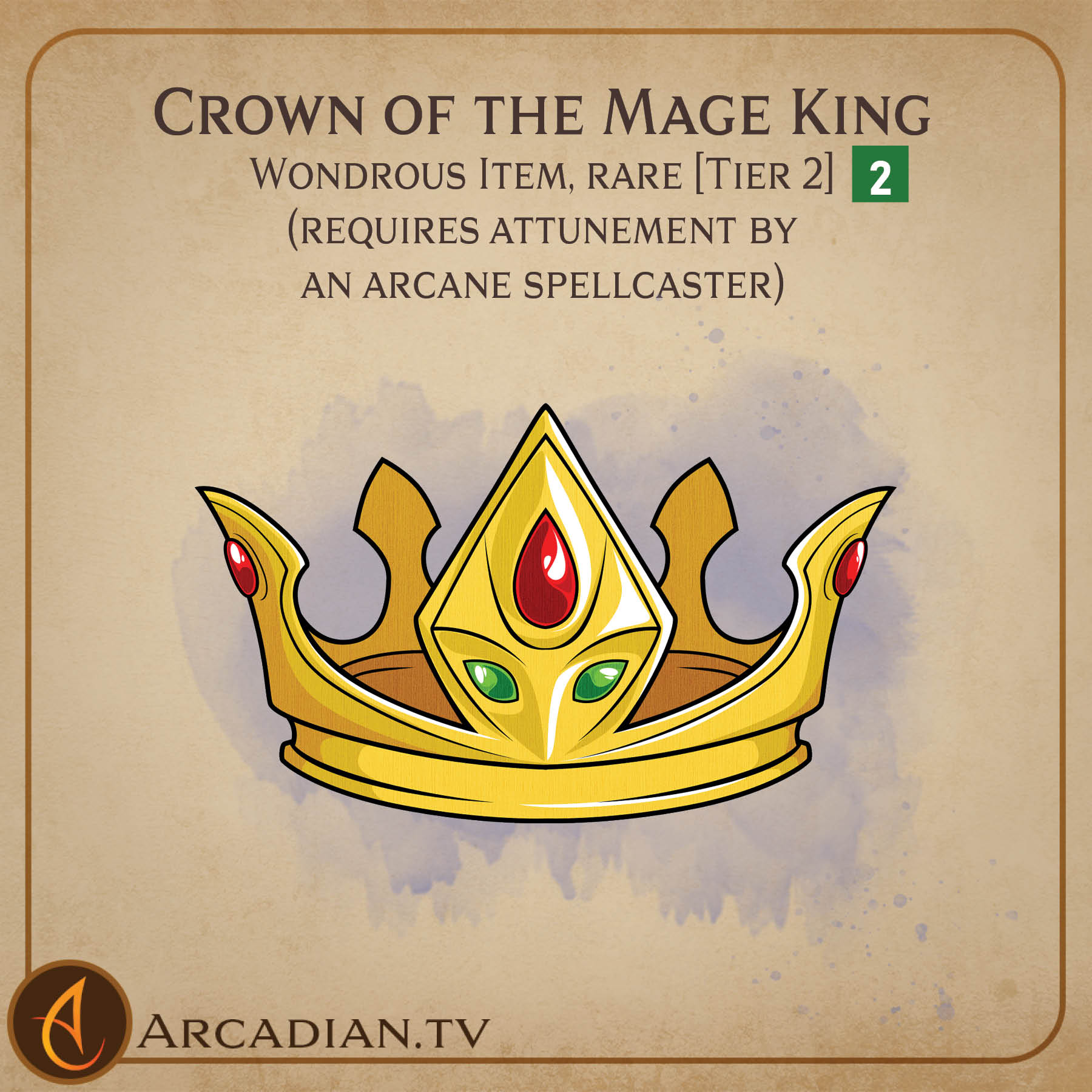 Crown of the Mage King – new DnD magic item - Arcadian Media