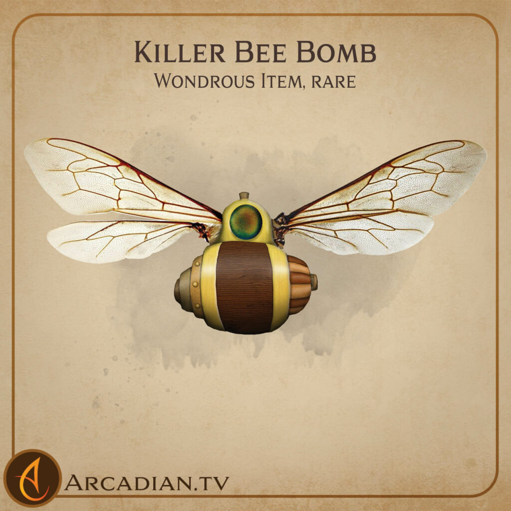 Killer Bee Bomb magic item card 1