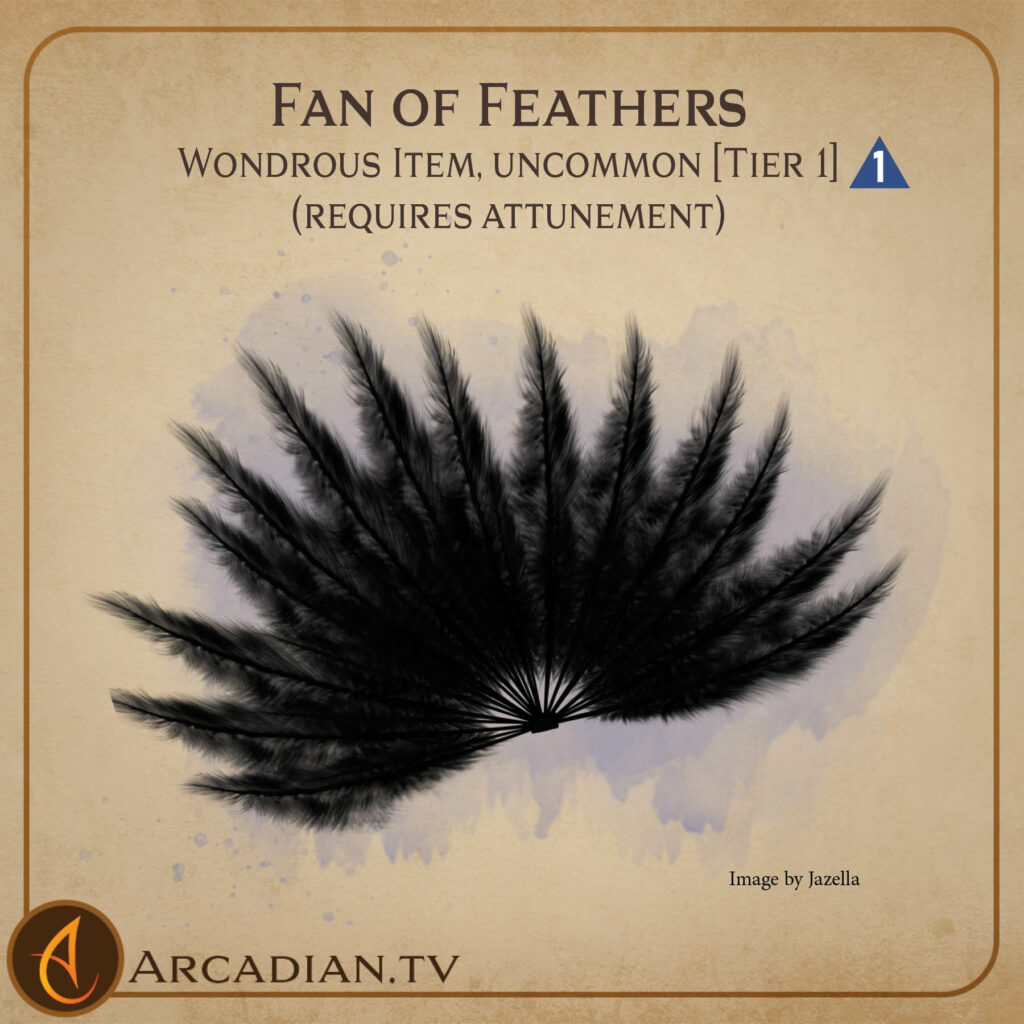 Fan of Feathers magic item card 1