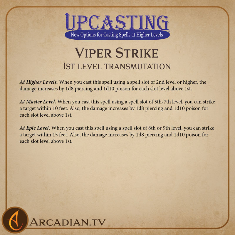 Viper Strike spell card 3