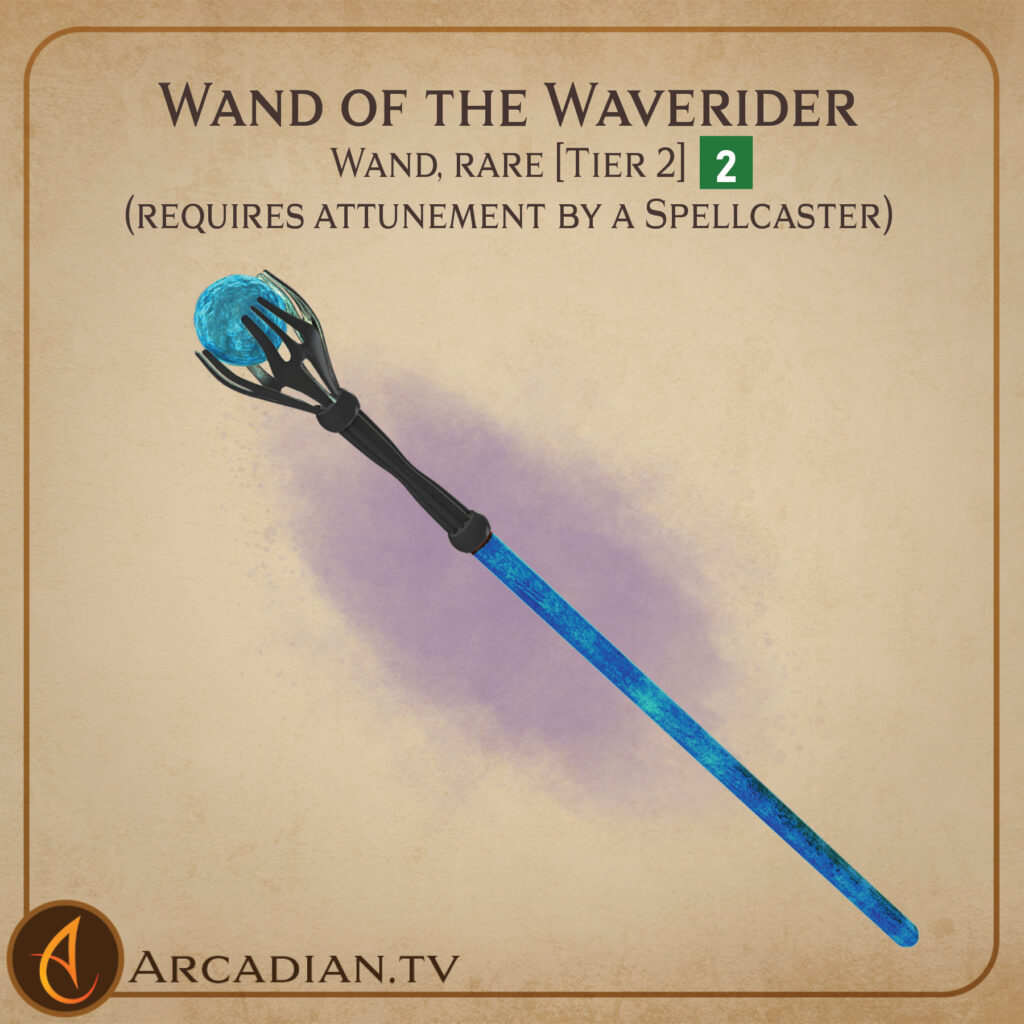 Wand of the Waverider magic item card 1