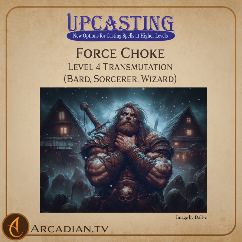 Force Choke spell card 1