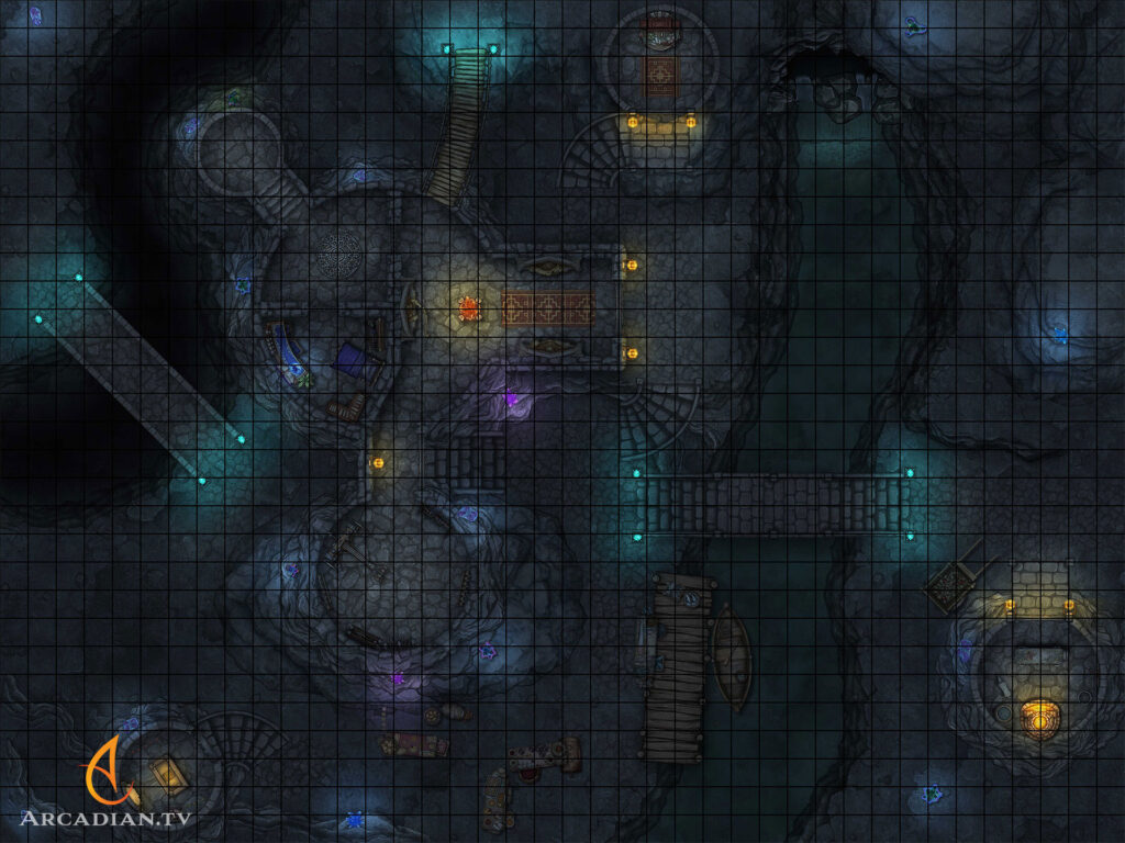 Cavern Outpost battle map