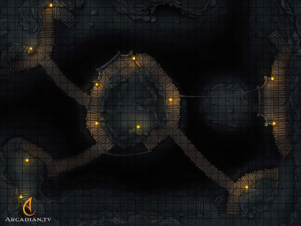 Column Cavern battle map