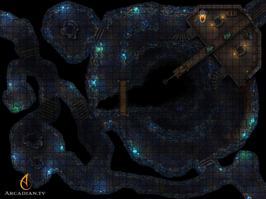 Crystal Cavern battle map