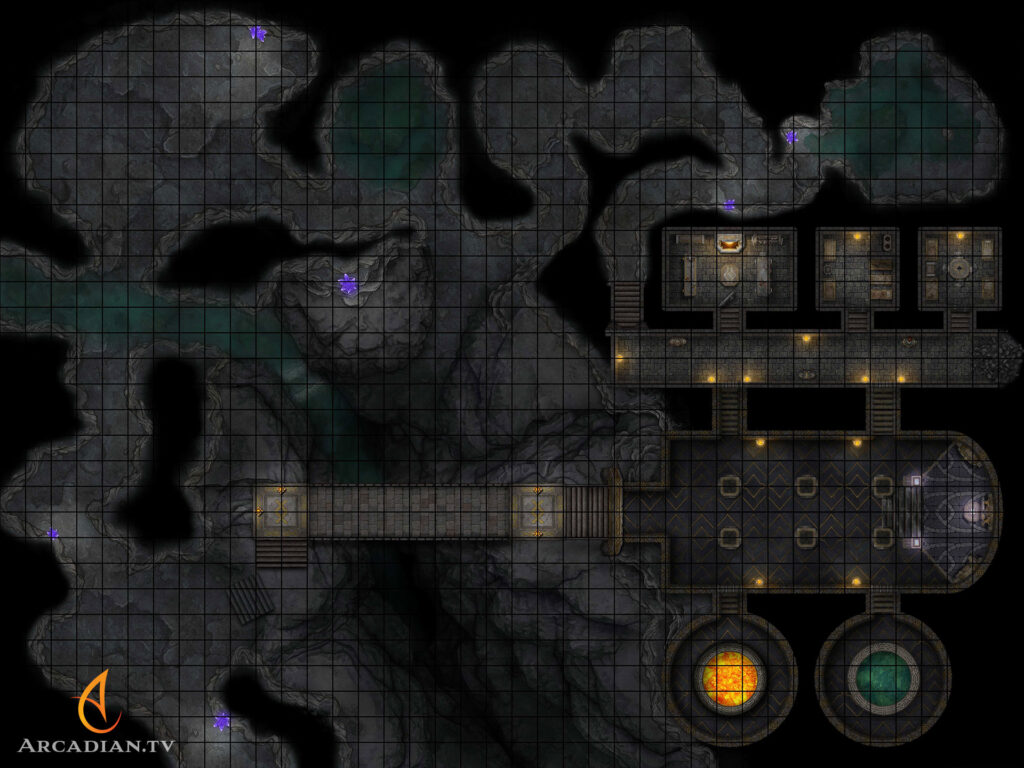 Duergar Temple battle map