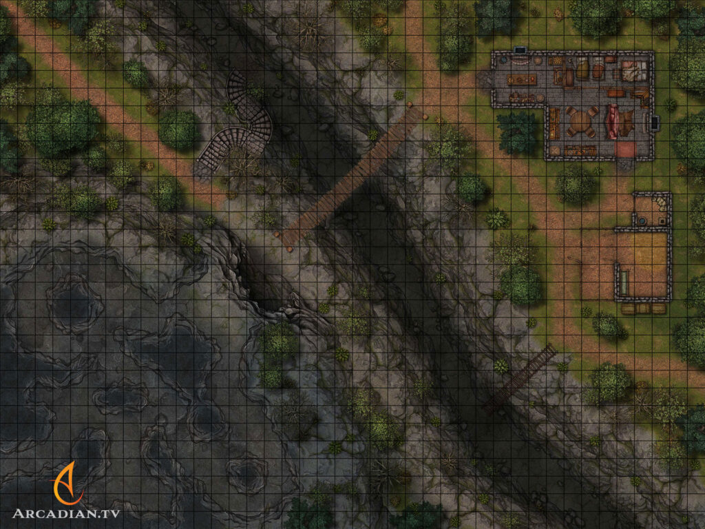 Forest Ravine battle map